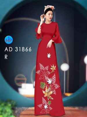 Vải Áo Dài Hoa In 3D AD 31866 20